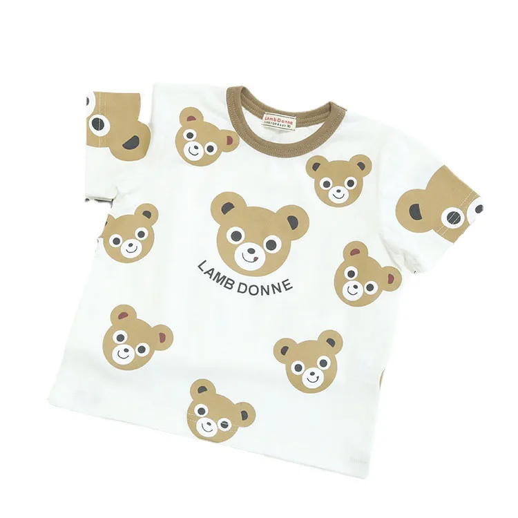 

summer new cartoon print children's t-shirt cotton tide boy short sleeve