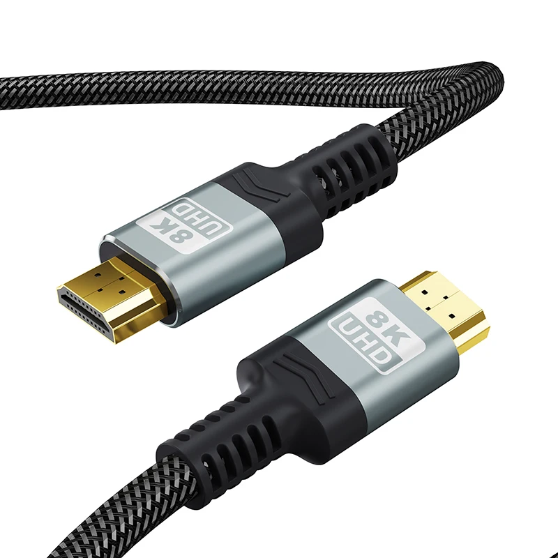 

Ultra HD V2.1 8K 60Hz HDMI Cable High Speed 48Gbps HDMI 2.1 Cable for TV Monitor Laptop HDMI Connector Cable