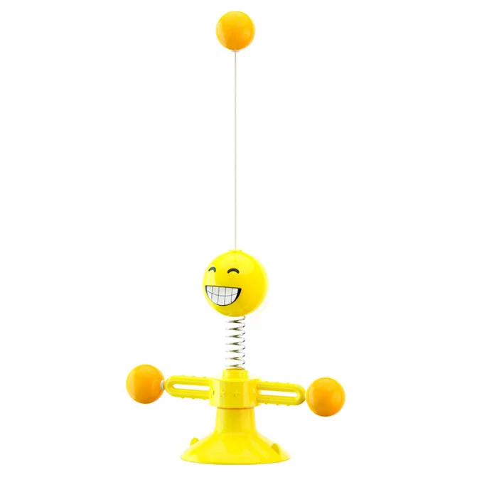 

Cats Pet Toy ABS Interactive Toys with Suction Cup for Cat Playing, Yellow