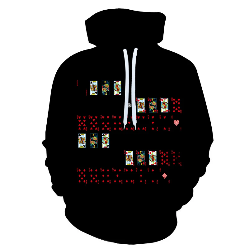 

Black Sweater poker pattern 3D Sublimation Sweater