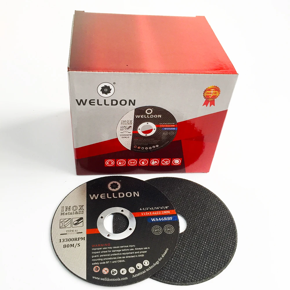 

RTS 115 1.6 metal cutting / slitting discs 115mm cut disk 4.5 in abrasive matel cutting wheel set cutter 4 1/2 inox zhengzhou, Black