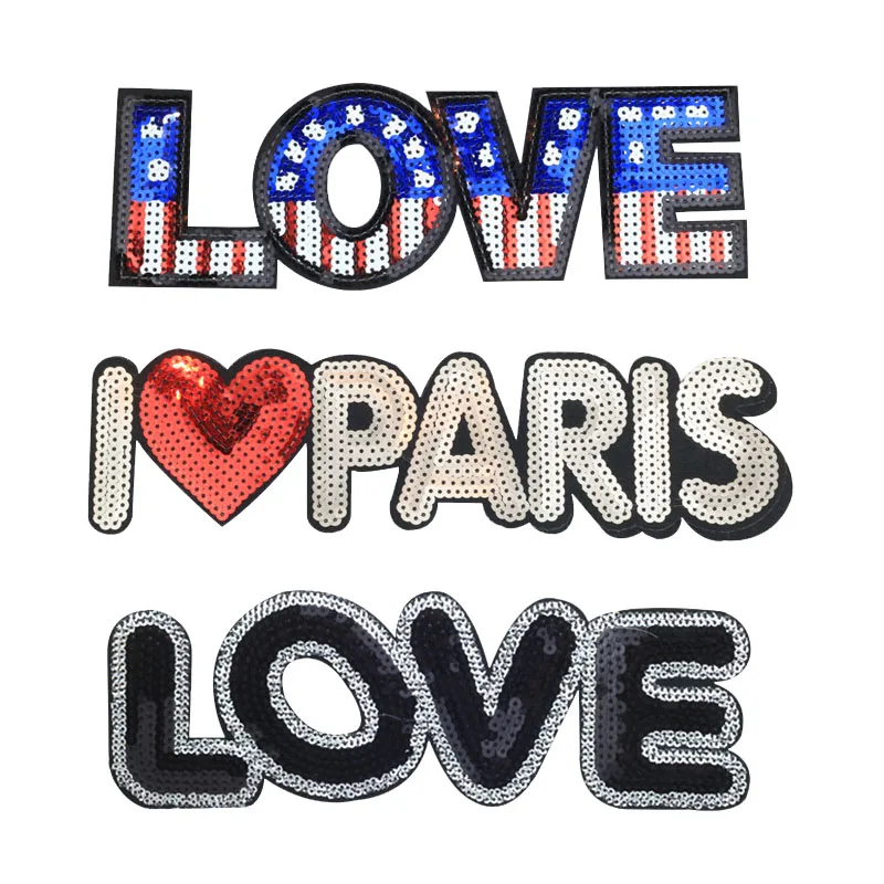 Custom Sequin Patch High Quality Reversible Sequin Bead Patch 1908