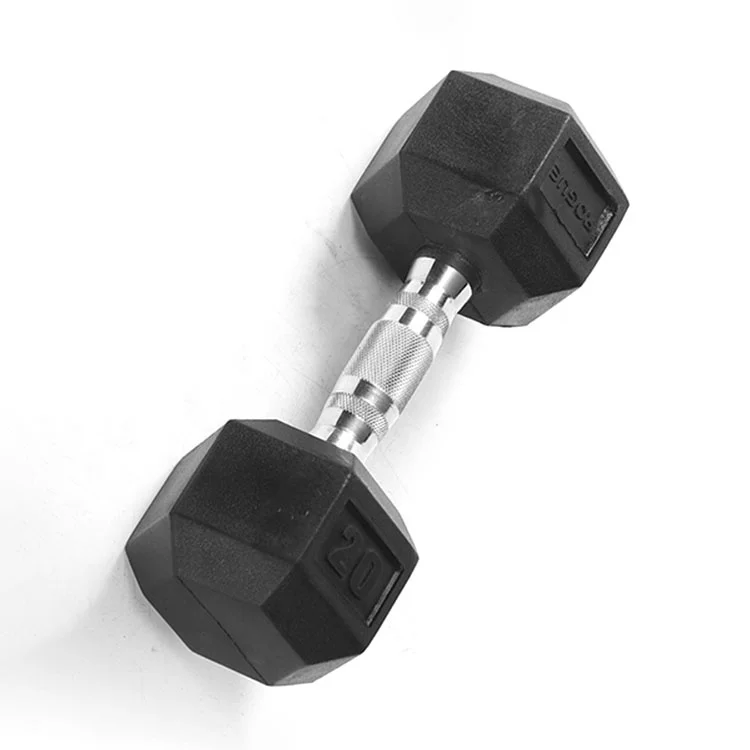 

Wholesale high quality dumbbell set weight hexagon dumbbells free weight home gym rubber dumbbell