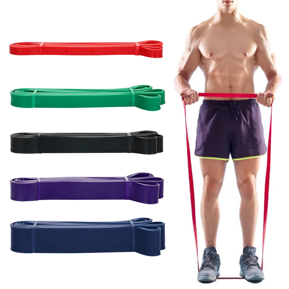 

Amazon Hot Selling Latex Resistance Loop Bands Gym Fitness 5 level Resistance Power Bands
