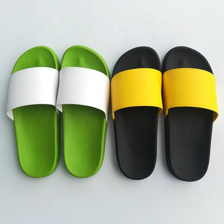 

wholesale custom your logo black pvc slide slipper, pvc plain slides sandal, Black blank sublimation slides for woman and men, Red/black/white/customized