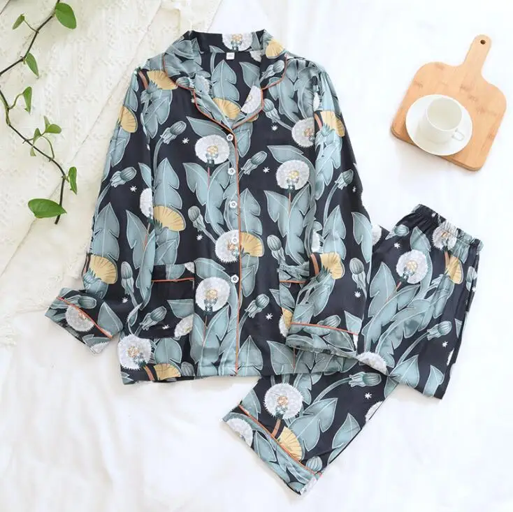 

Women's Lightweight Button Down Viscose fashion Sleepwear Pajamas, 9 colors
