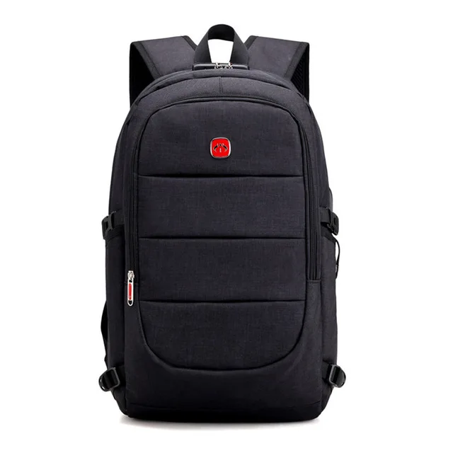 

High Quality Large Capacity Anti-theft Lock USB Charging Men Laptop Large School Backpacks, Blue, black, gray