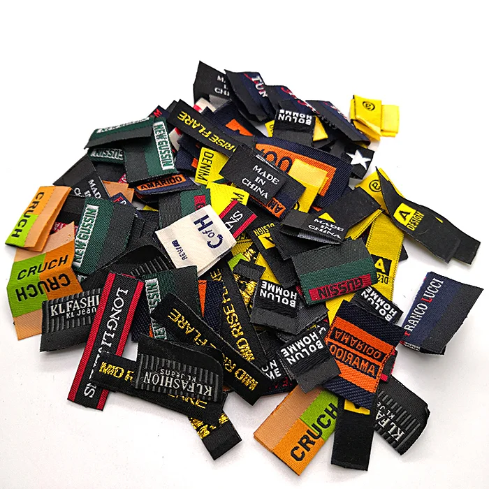 

High Quality Fashion Custom Brand Name Woven Labels Tags Label, Custom color