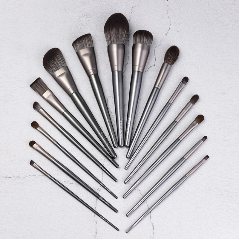

15pcs japanese makeup set professional make up brushes, Gray