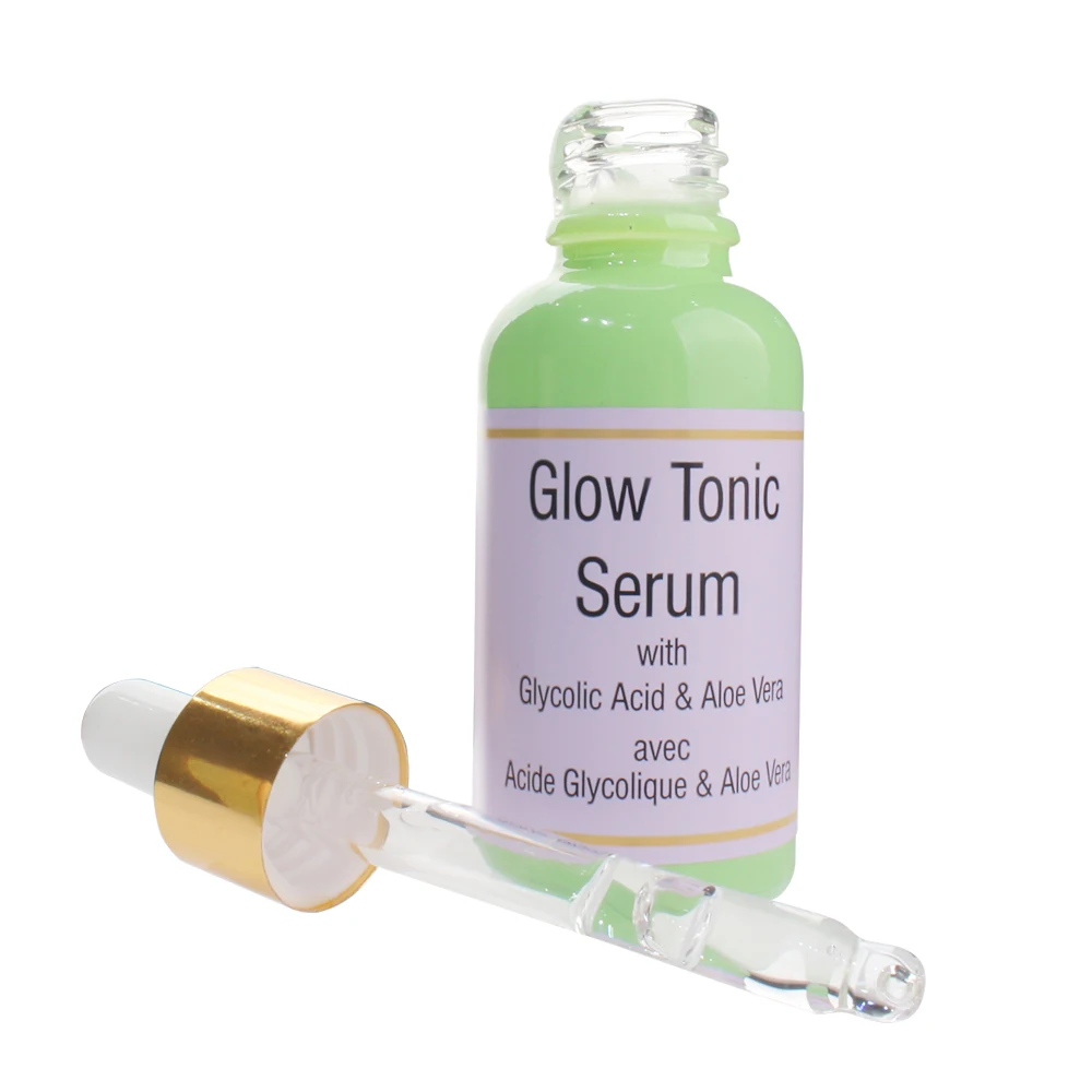 

Face Serum Private Label Glow Tonic Serum Clycolic Acid &Aloe Vera Organic Face Serum