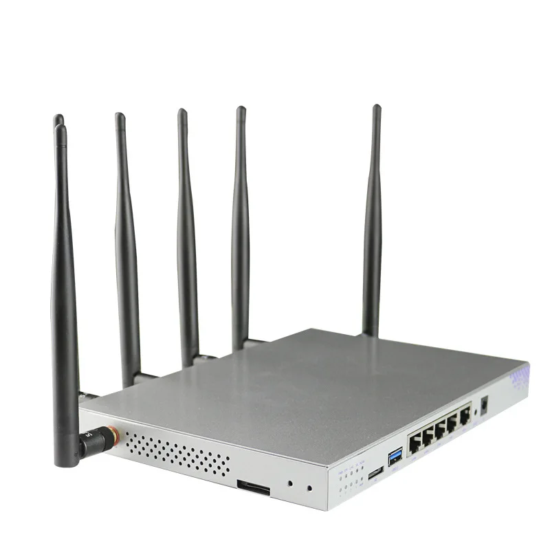 

WG3526 EP06-A EC25-AF EM12-G dual band IEEE802.11ac OpenWRT 4g router with sim card slot, Black