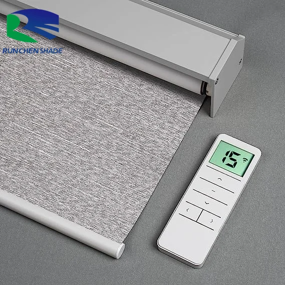Wholesale Blackout Smart Motorized Roller Blinds Manual Battery Office Window Shades Built-in Electric Day Night Chain Motorized