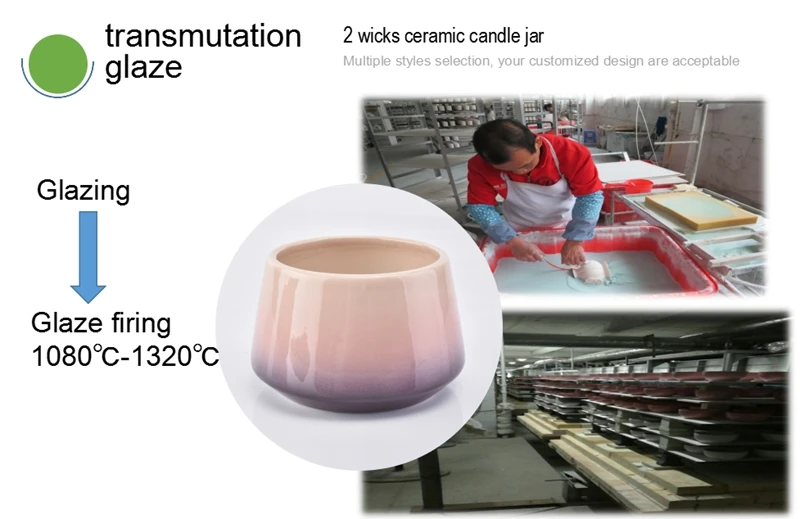 ceramic candle jars