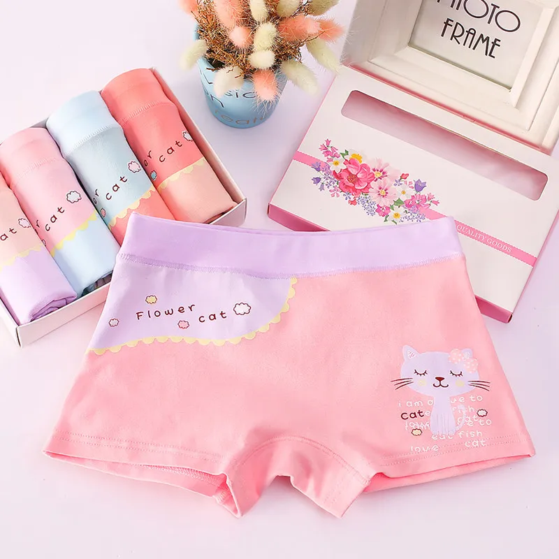 

Factory colorful organic children's cotton underwear panties girls kids, Mix