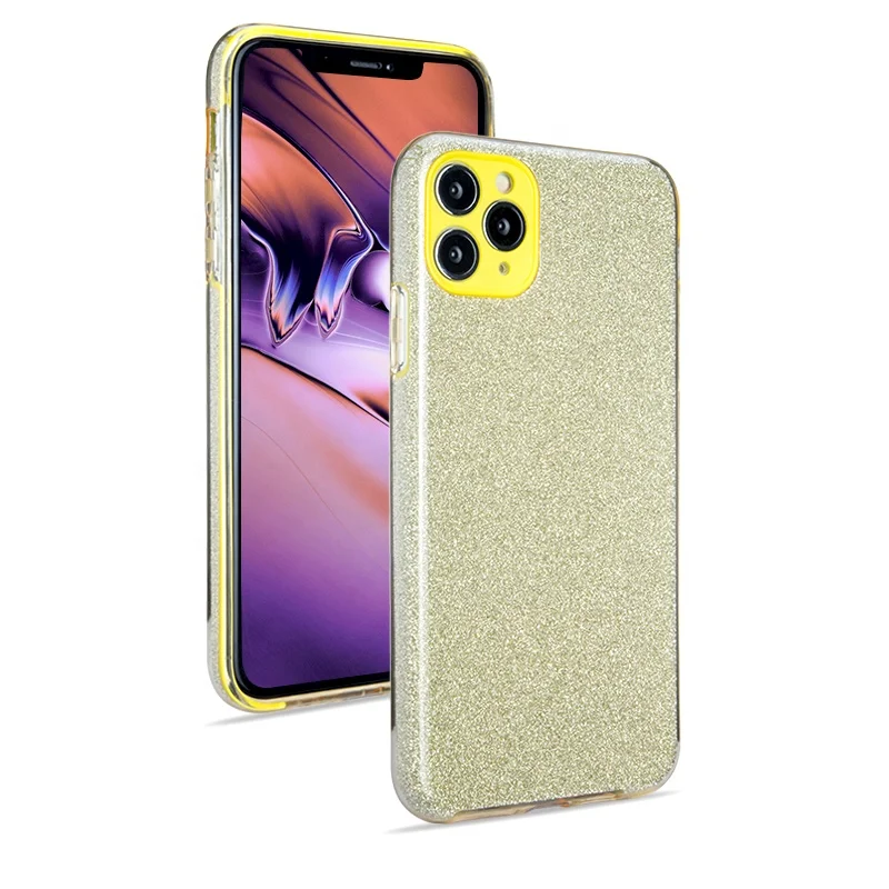 

For Apple iphone 11 Case Soft tpu Bling Glitter Transparent Protective Back Cover For iPhone 11 Pro Max, 6 colors