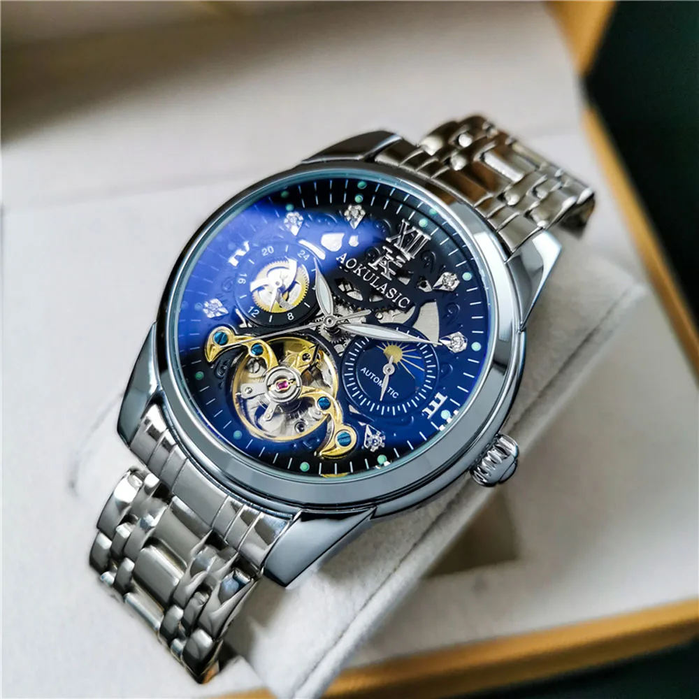 MECHANICAL WATCH Hombre Classic Brand Men's Watch Luxury  Mechanical Fashion Hollow   Relogio Masculino 2023