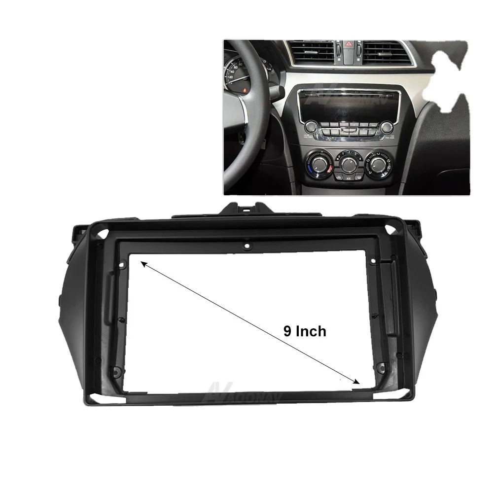 

9 Inch 2Din Car Auto Radio Multimedia fascia for Suzuki Keiyue 2015 Stereo Panel Dash Mount Trim Installation Kit Frame
