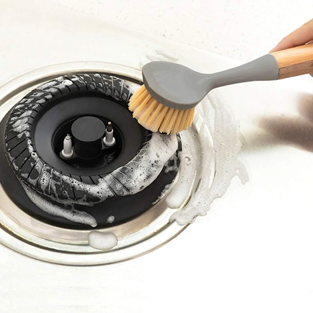 

Wholesale Recyckable Scrub Brushes Dish Cleaning Brush Wooden Dish Brush for Kitchen, Brown