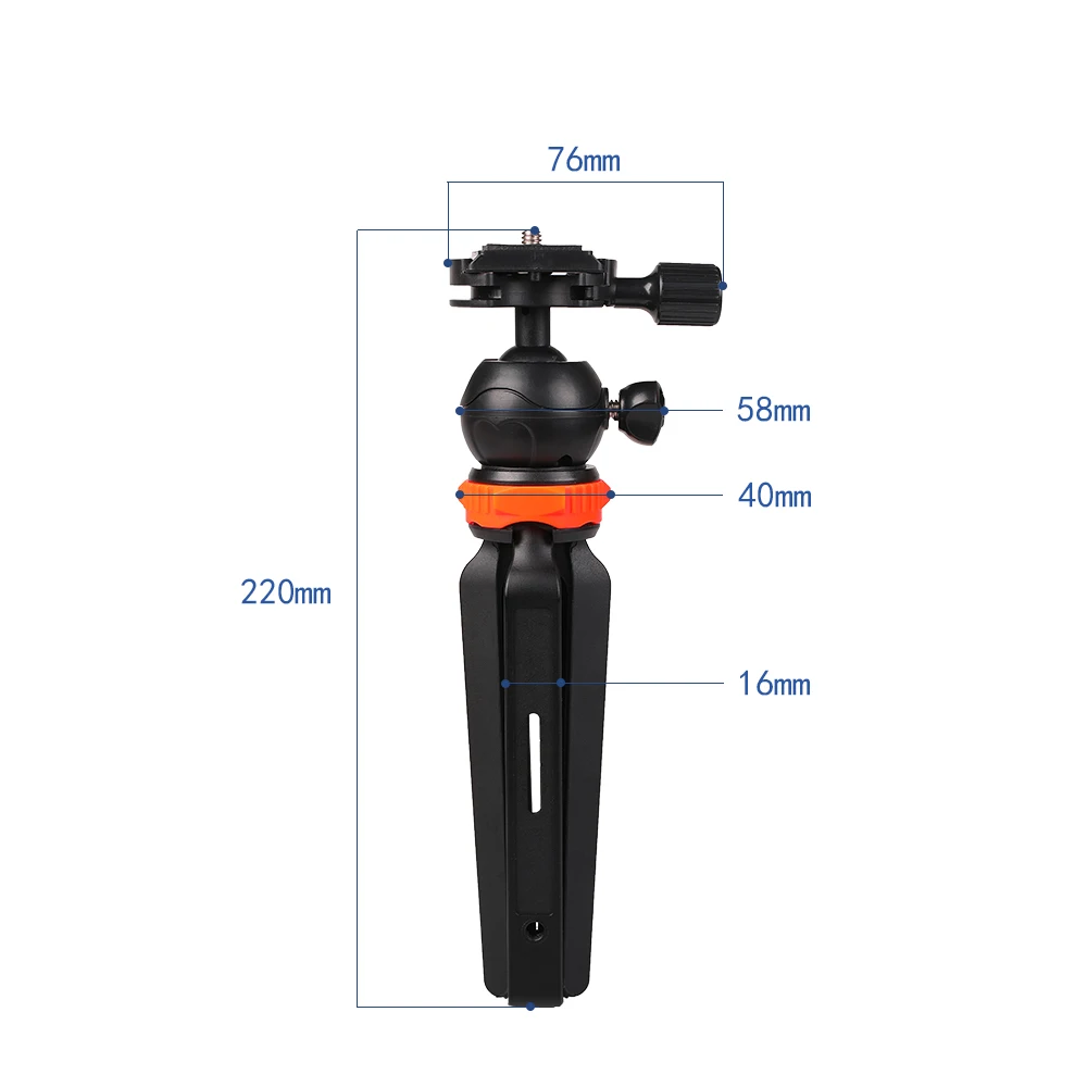 

Kaliou Phone Stand Desktop Tripod Portable Tripod Phone Holder Clip Desktop Tripod For Camera Phone Live Ball Head