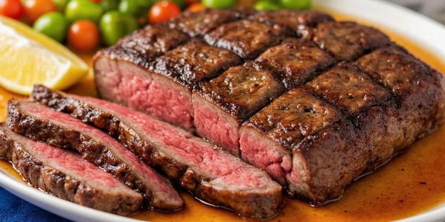 Searing Skirt Steak in Cast Iron Pan
