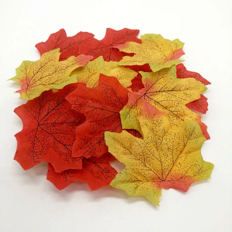 

Wholesale Faux Silk Autumn Leaf Fall Artificial Maple Leaves for Home DIY Decor, Shown