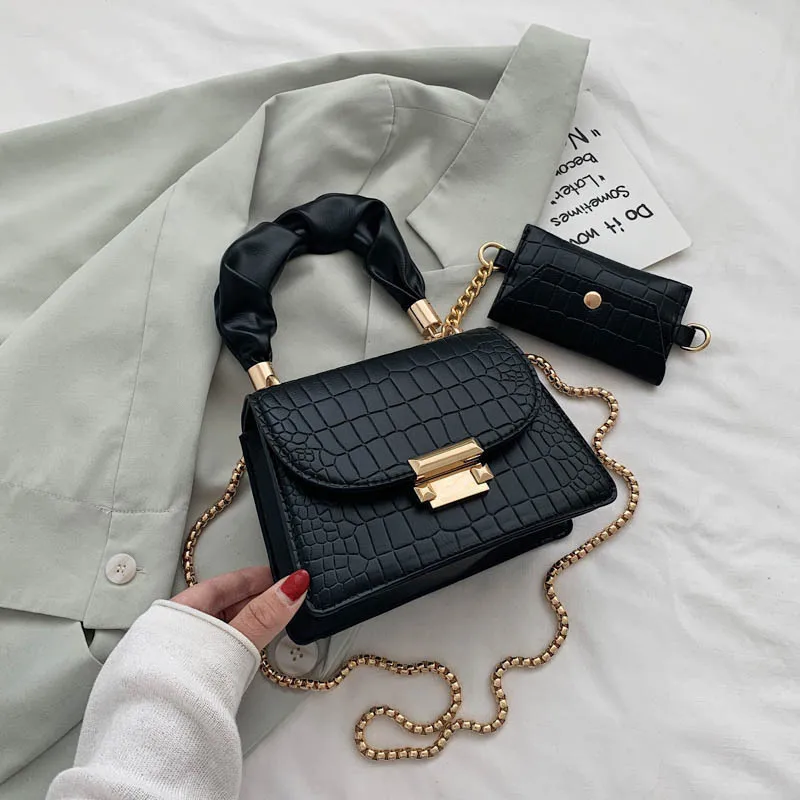 

Mini PU Leather Shoulder Messenger Bags For Women Fashion Chain Handbags