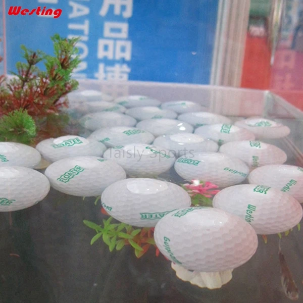 

Biodegradable floating golf balls and range balls, White