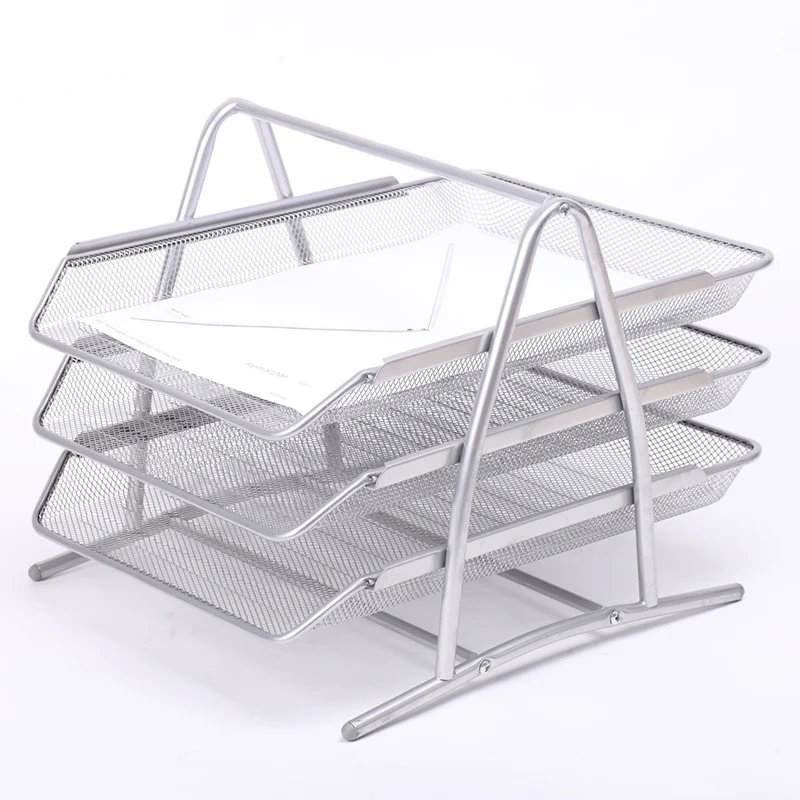 
Metal mesh file tray 