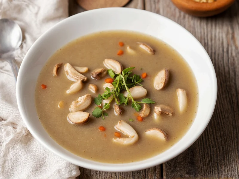 clear mushroom soup