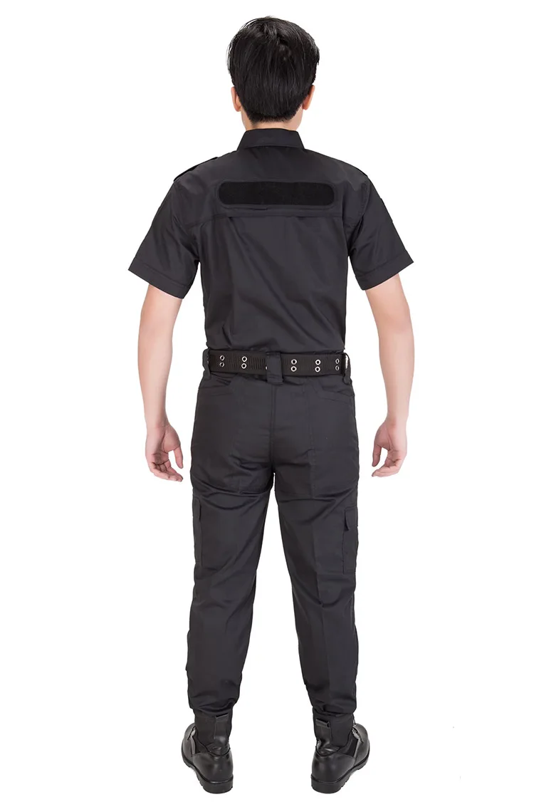 100 Cotton Security Guard Uniforms Clothes Security Custom Blue Black