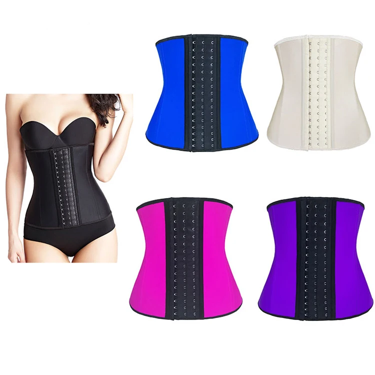 

NANBIN 5 Colors Basic Corset Waist Trainer Factory Wholesale Custom Logo Printed Latex Waist Trainer, As shown