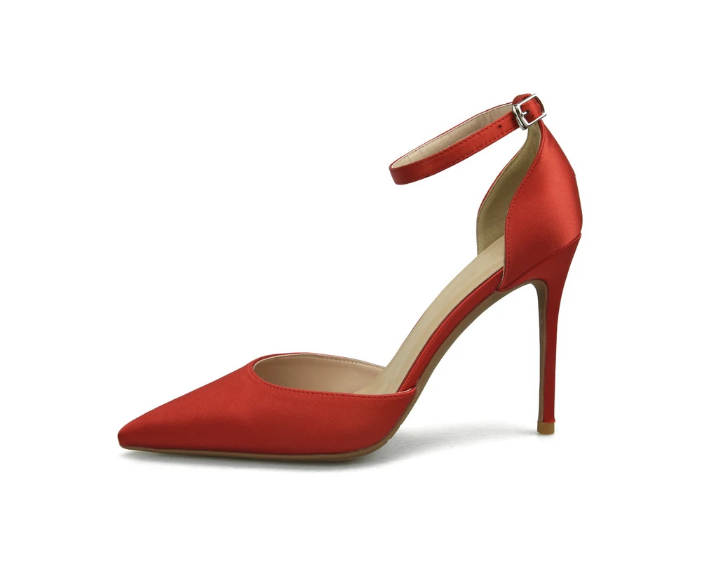 

Stripper Nice Pumps Specially High Heel Shoes Pointed Toe Shollaw Ladies Fashion Elegant Pointed Toe Wedding Slingback Red Pumps, Red or customized