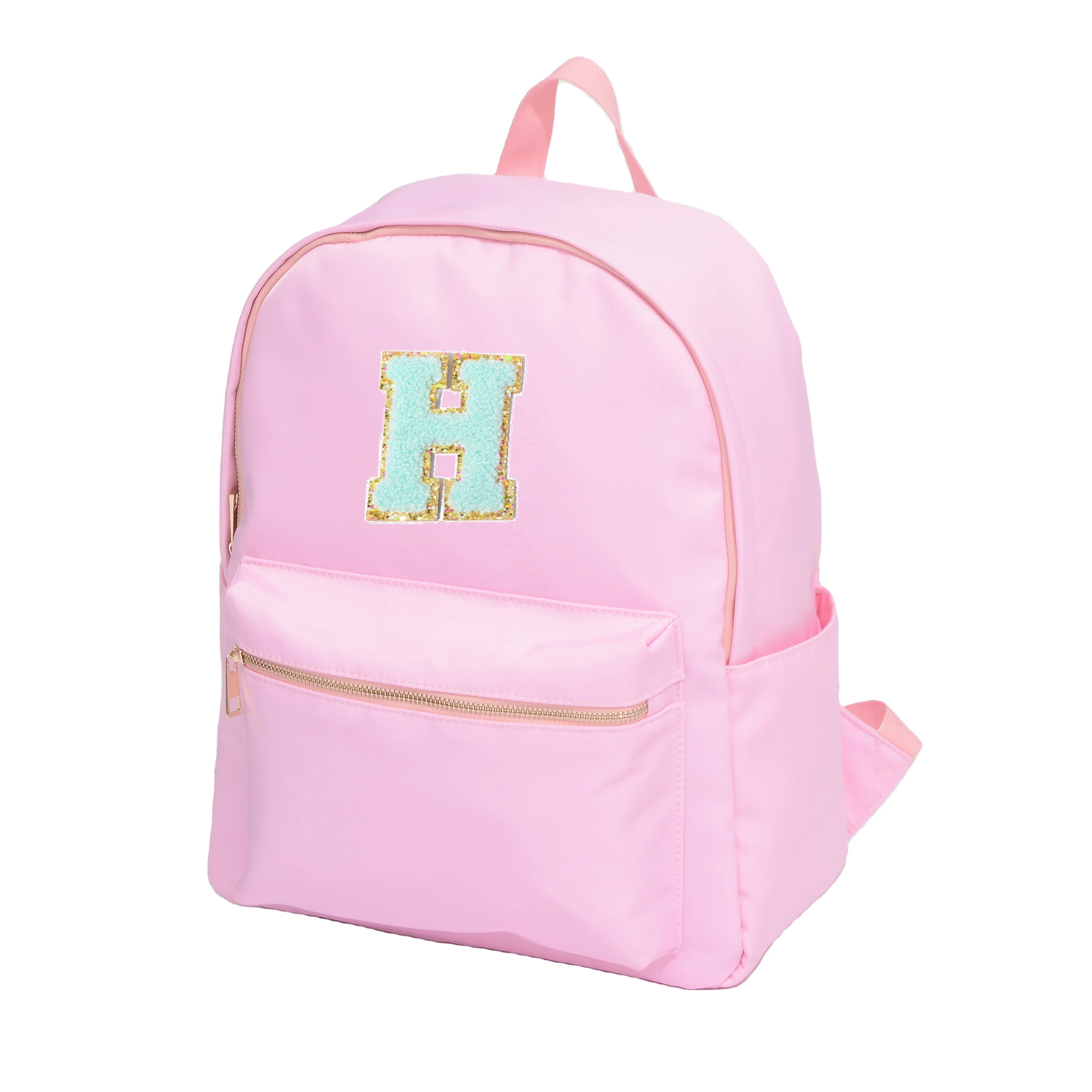 

Factory Hot Sale Small MOQ Outdoor Waterproof Nylon Travel Backpack Pink School Bags For Girl Mini Backpack