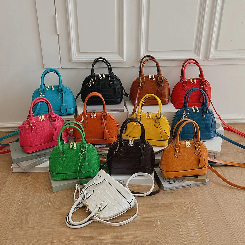 

Hot Sell Candy Colors Small Hand Bags Young Ladies Small Shell Handbag Trendy Cute Purse For Girls