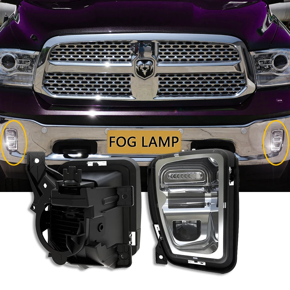 for Dodge Ram 1500 Pickup 2013 2014 2015 2016 2017 Car 48W LED Fog Lamp Bumper Fog Lights