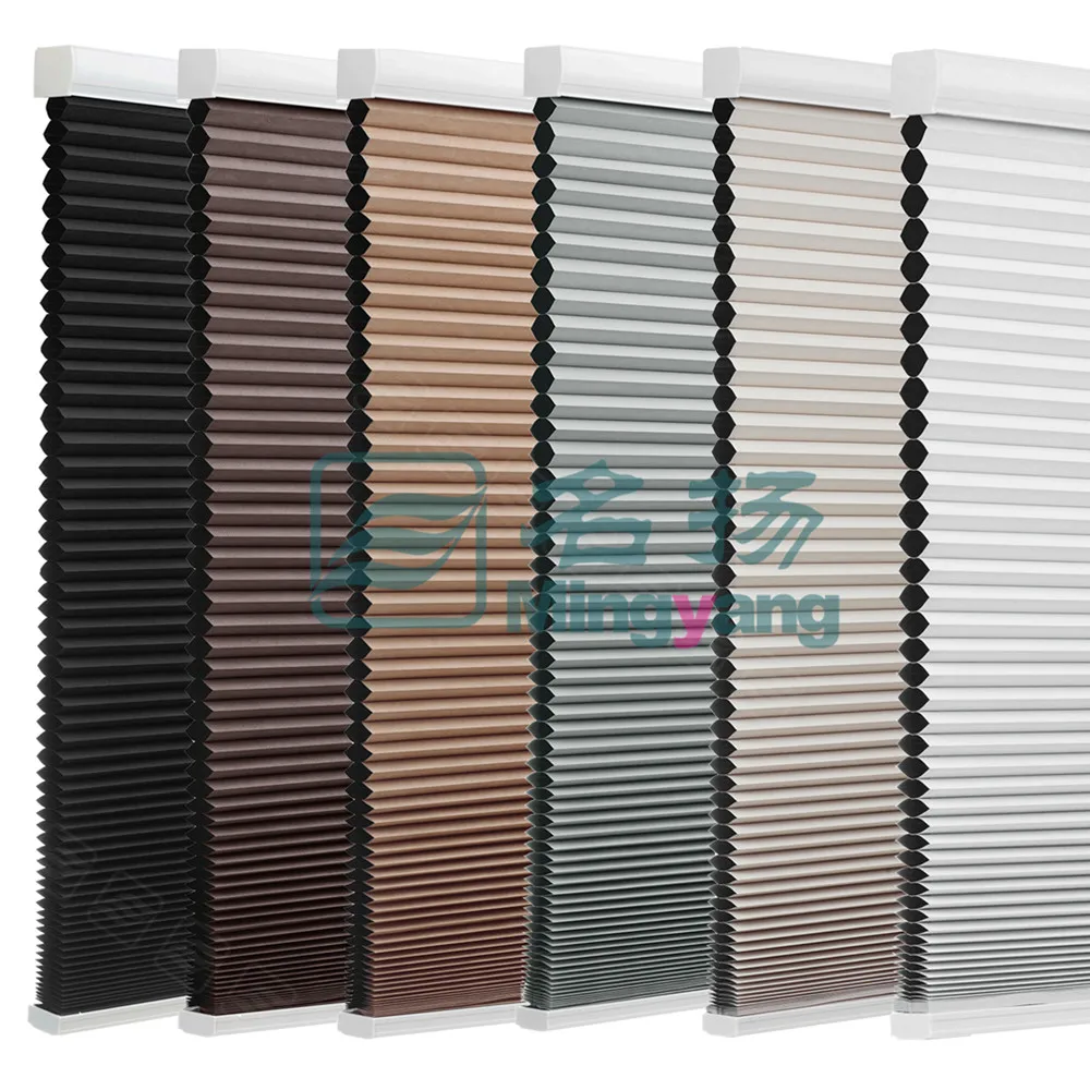 

Hot Sale fabrics curtain blind cordless shade Blind Cellular Curtains Roller Honeycomb Blind, Customizable color,rich coloured