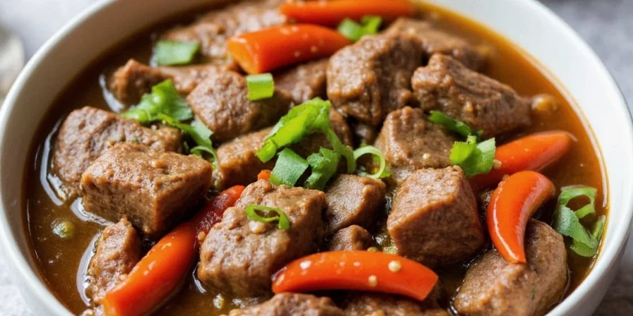 Vietnamese Beef Stew in a clay pot