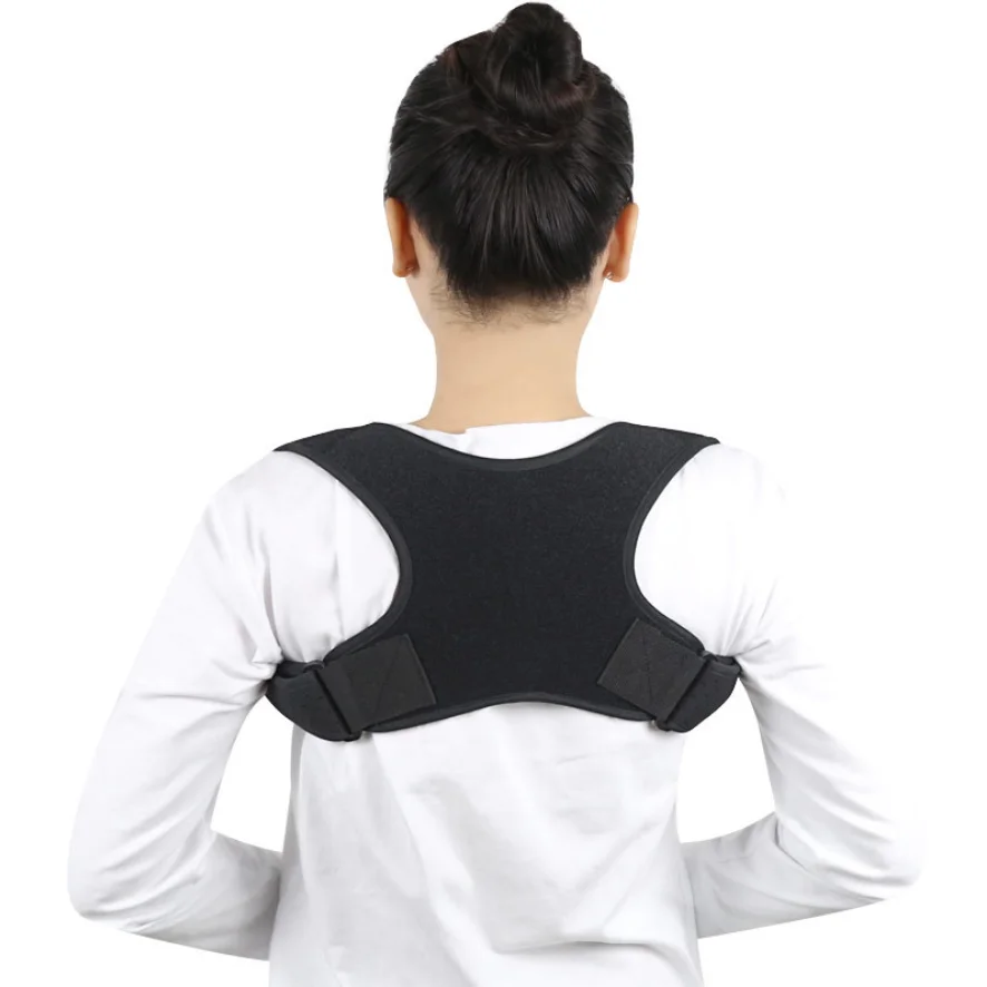 

Amazon Hot Selling Improved Adjustable Back Posture Corrector Shoulder Brace Back Posture Corrector For Men&Women, Black