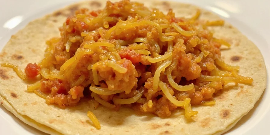 Quesabirria taco with beef and cheese