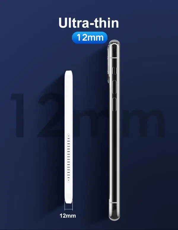 15W 20W 2 in 1 portable magnetic wireless charger power bank ultra-thin qi wireless charging powerbank for i Phone12 Samsung - ANKUX.COM
