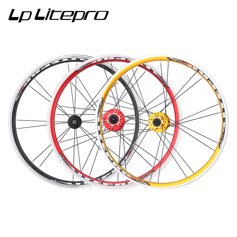 

For litepro fnhon Folding bike wheel 20 inch  QR hub bicycle wheelset for brompton V disc brake 9/10/11s wheel set