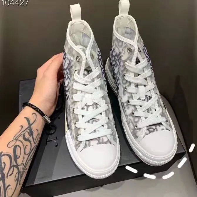 

Dddr 1:1 Original Luxury Brand Logo Designer Shoes Online Zapatos De Mujer 2021 B22 B23 Canvas Trendy Shoes High Top Sneakers