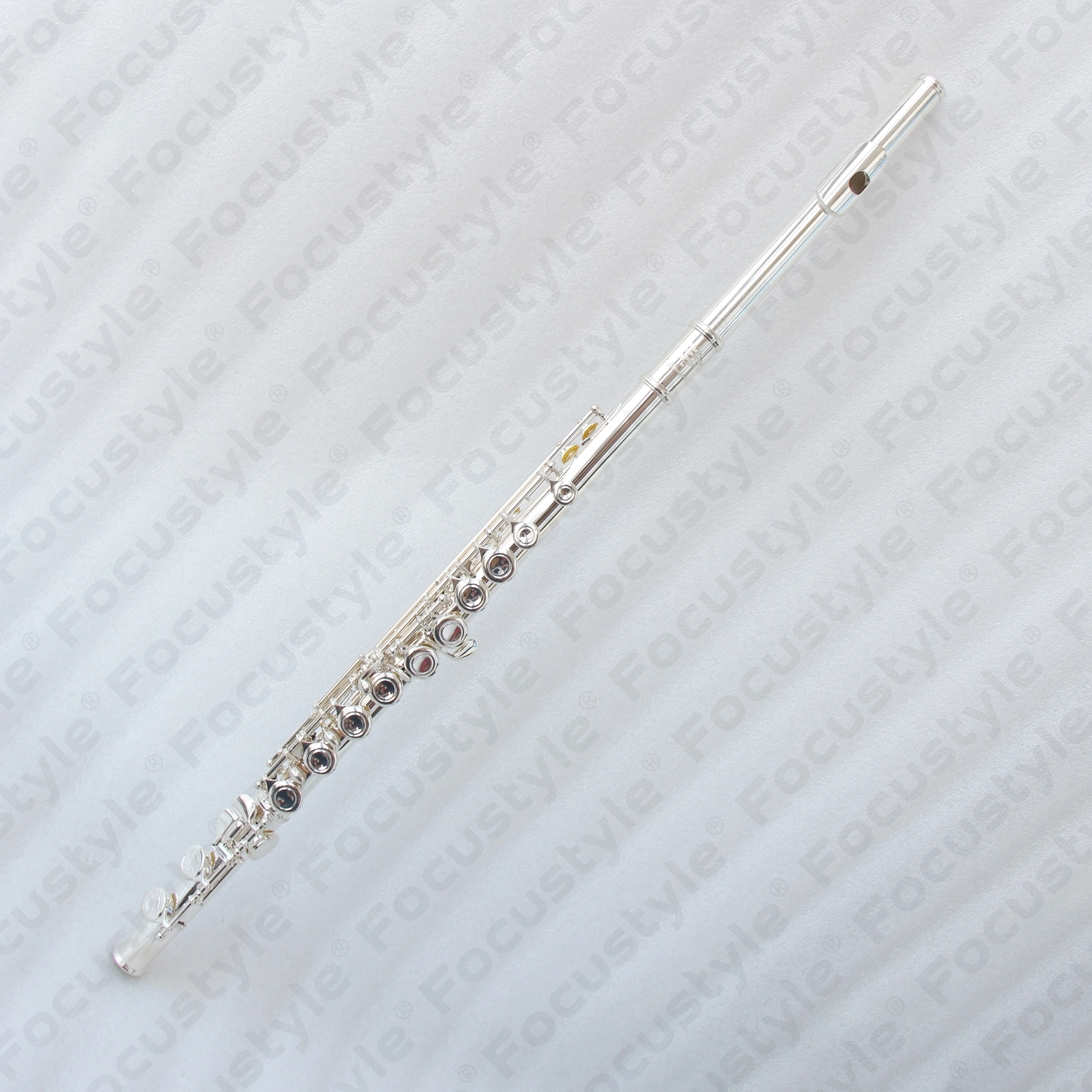 Chinese Student Level Transverse Flute with 16 Closed Holes Silver Plated Musical Instrument Upgrade Version