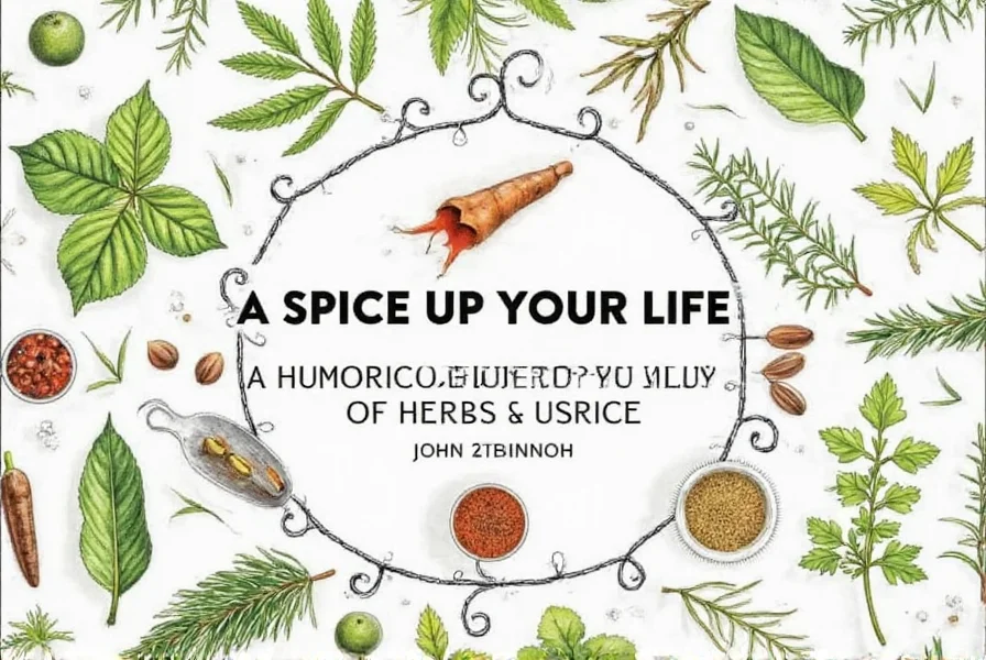Herbs and Spices on Wooden Table