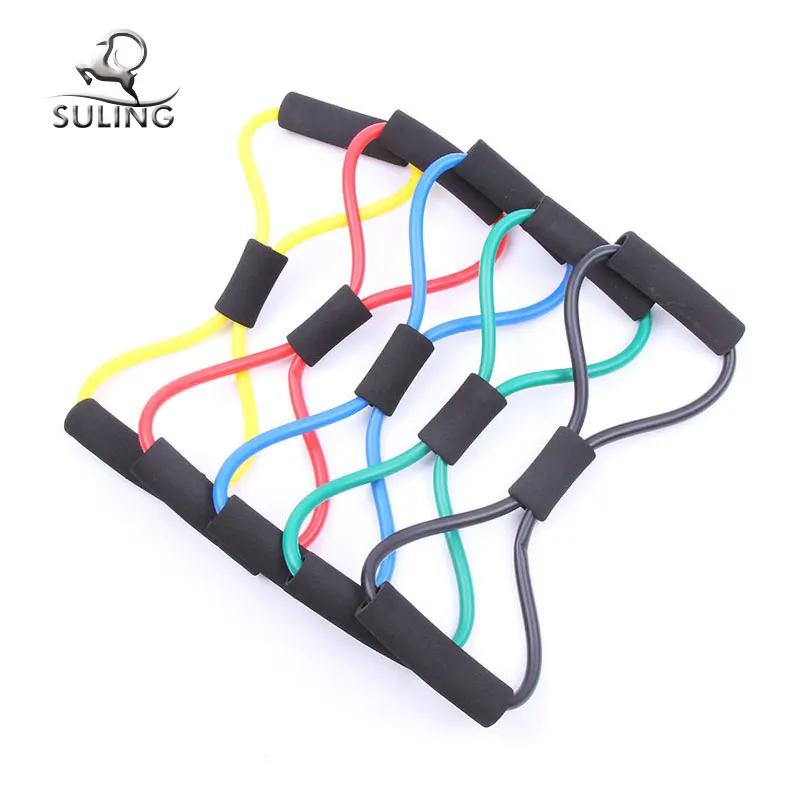 

Fitness Resistance Bands Exercise Tubes Elastic Training bands Yoga Pull tubes, Red, blue, yellow, black, etc.
