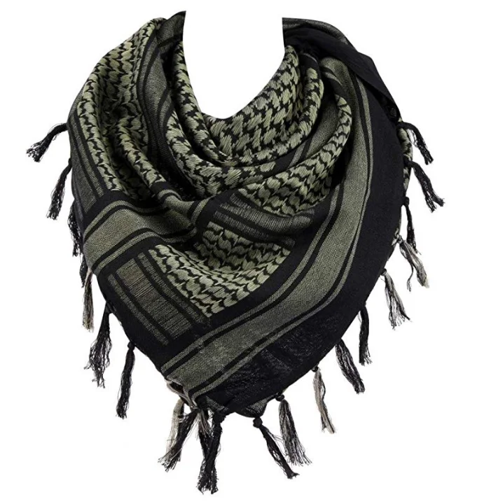 100 Cotton Military Shemagh Arab Tactical Desert Keffiyeh Thickened