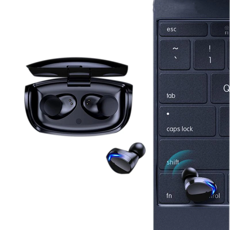 

Wholesale Noise Cancelling Stereo Earphone 5.0 Headphone In-Ear Rarbuds Wireless Headset