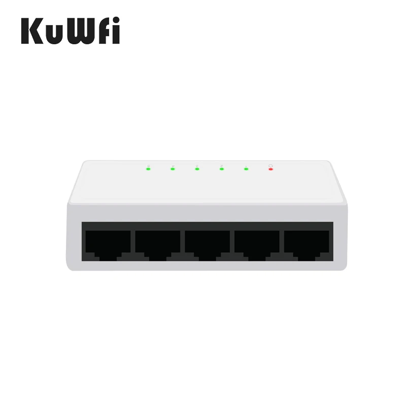 

Shenzhen KuWFi network switches 5port 1.6G full duplex high speed 100Mbps 5port network switch for cctv