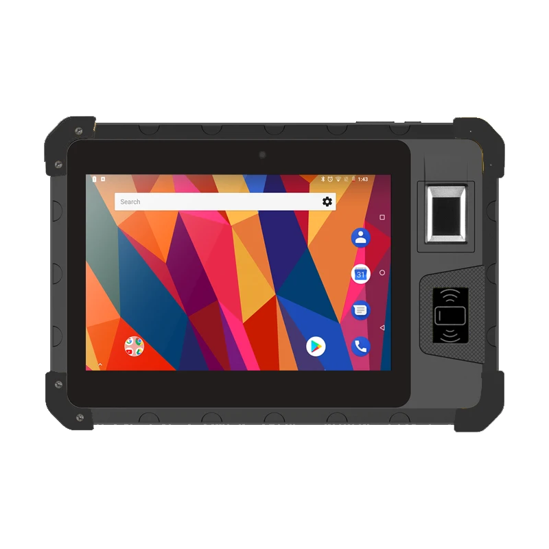 

IP65 Rugged 4G Barcode Scanner NFC Tablet SDK Provided Android 2G+16G industrial fingerprint tablet PC