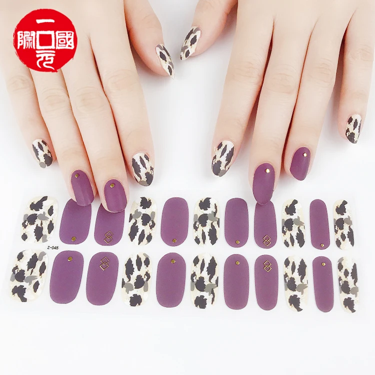 

3D Colorful Natural Amazing nail sticker gel plastic with wraps